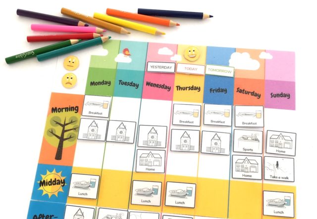 free weekly planner for kids to print