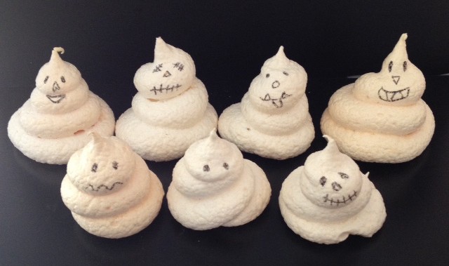 ghost meringues